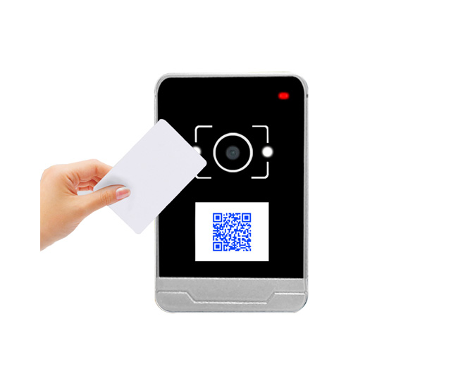 RD009 Sistema de controle de acesso com scanner de código QR e leitor de cartão RFID